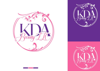 KDA beauty llc logo design by articon
