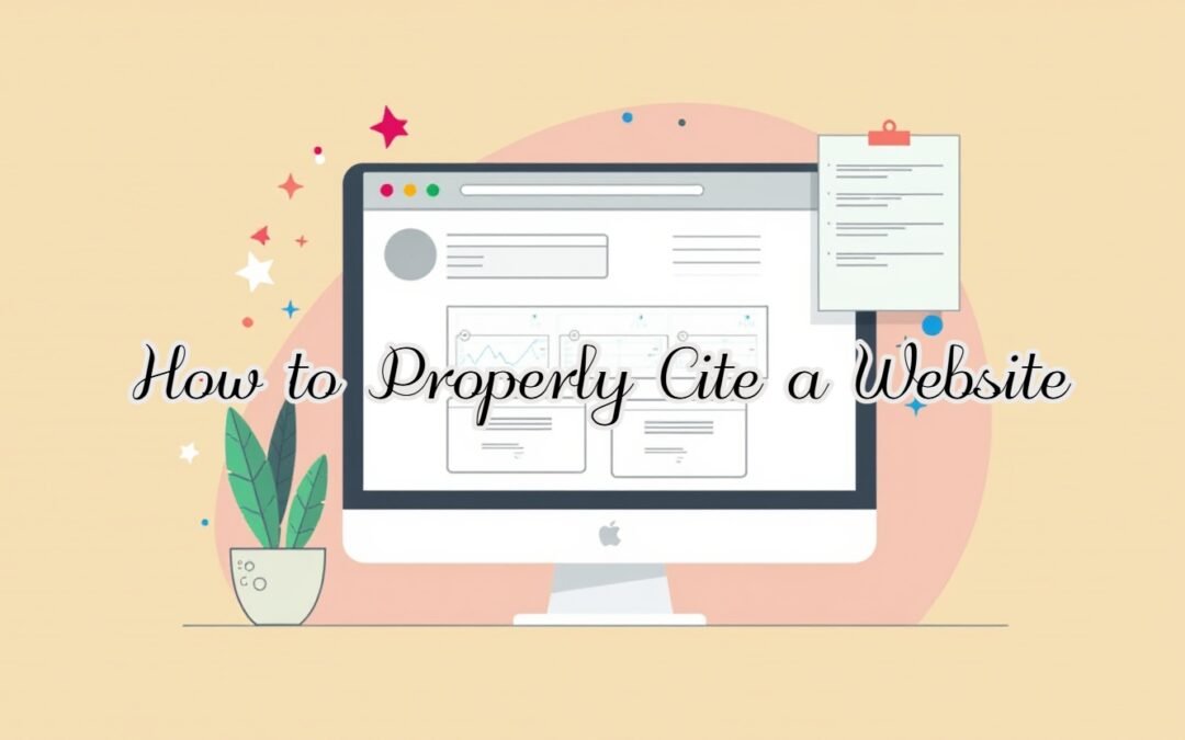 How to Properly Cite a Website