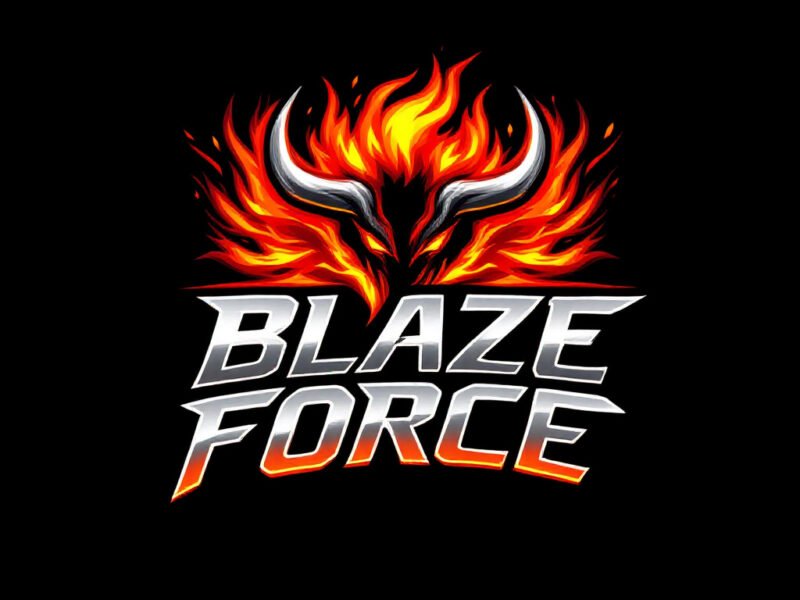 Sports Logo, Blaze Force logo design