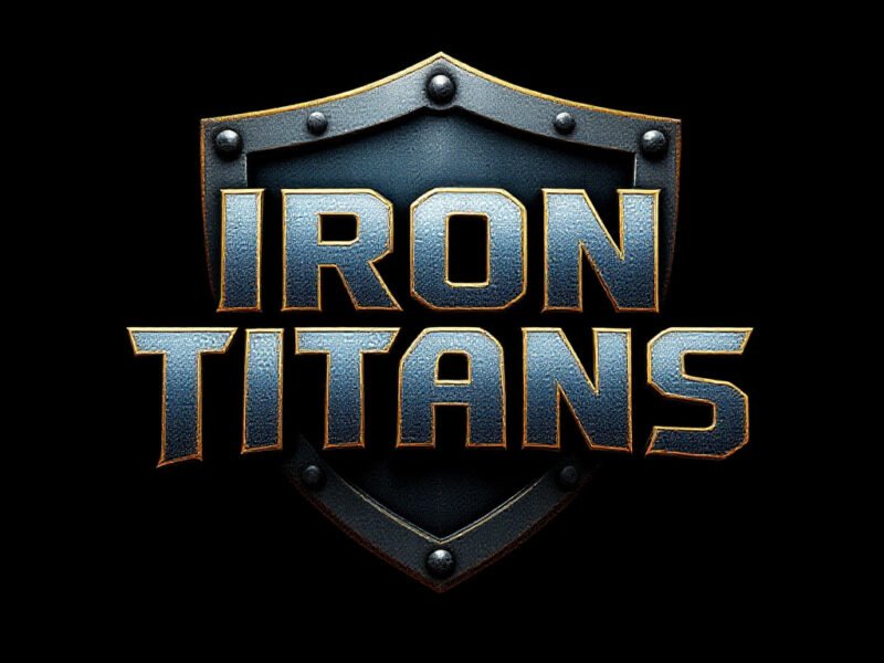 Sports Logo design, IRON titans