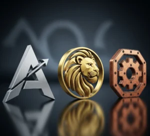 3D Metallic Logos